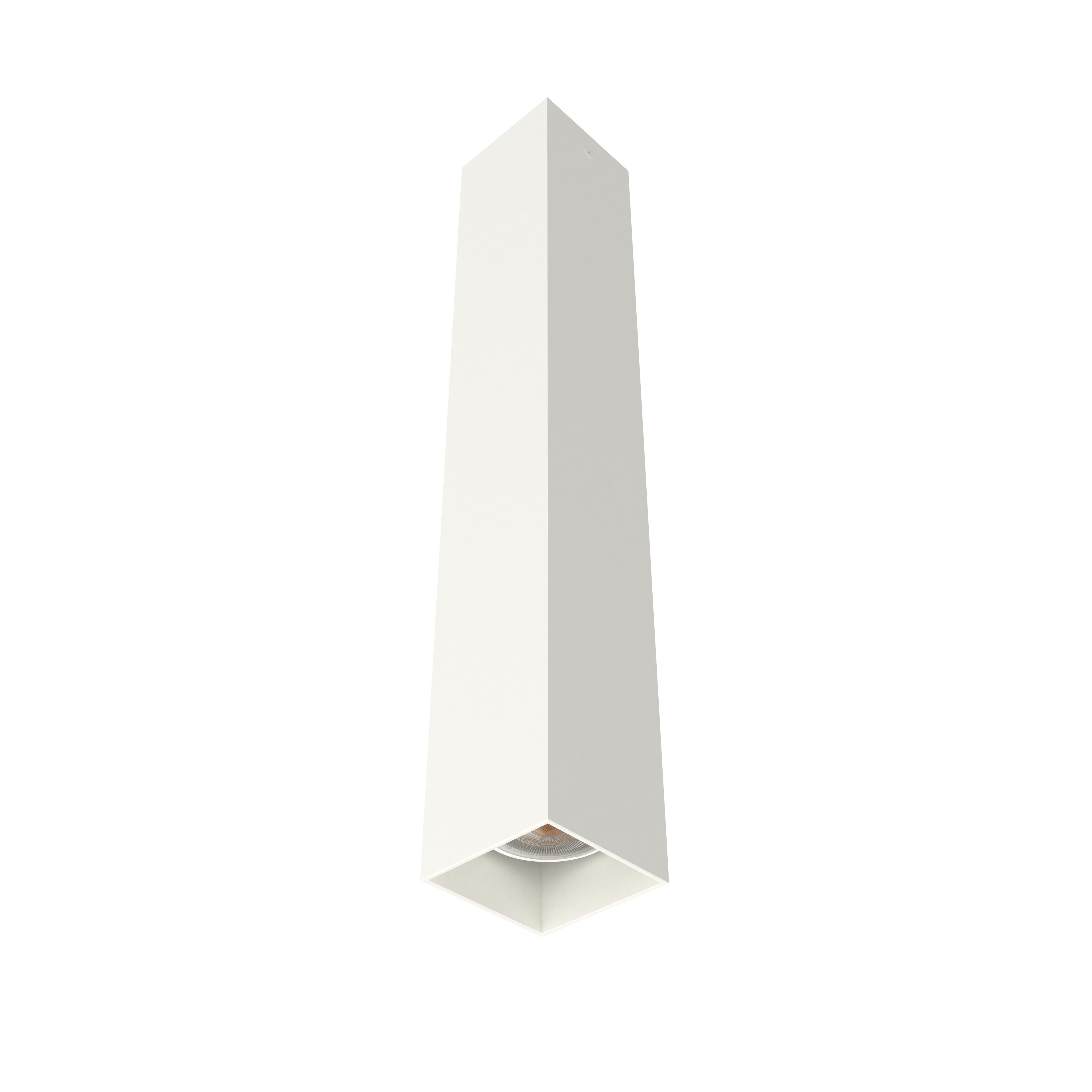 LUMICOM - LUMICOM | CUBE Plafoniera, 1X GU10, max 33W, metallo, bianco opaco, H40cm