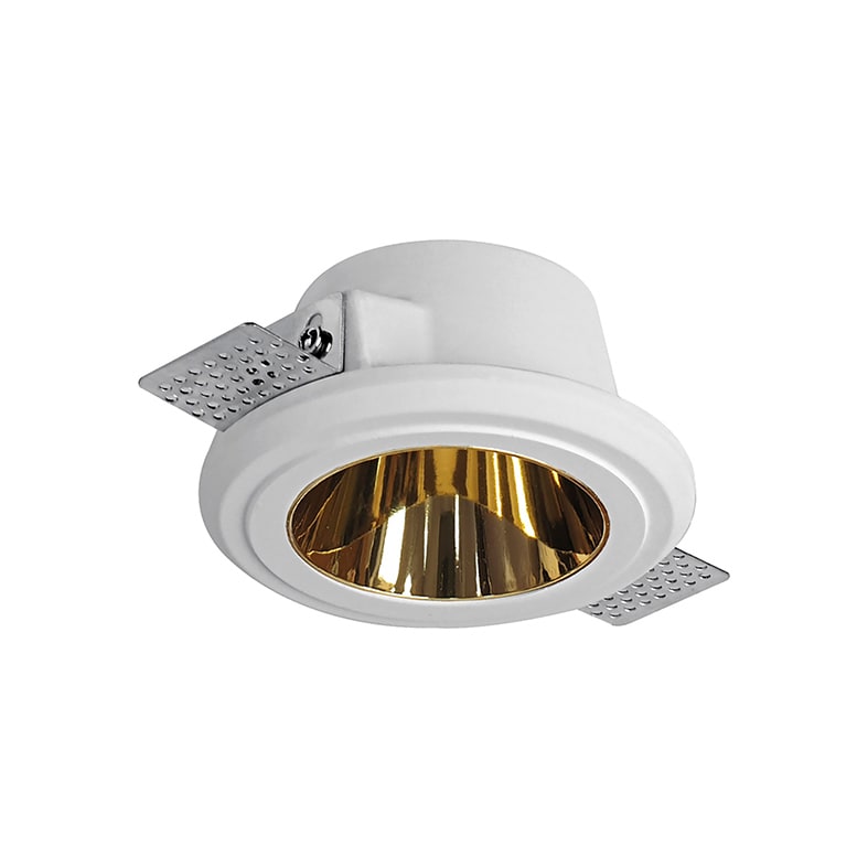 Rossini illuminazione - INC IN GESSO GU10 1X13W TONDO OR