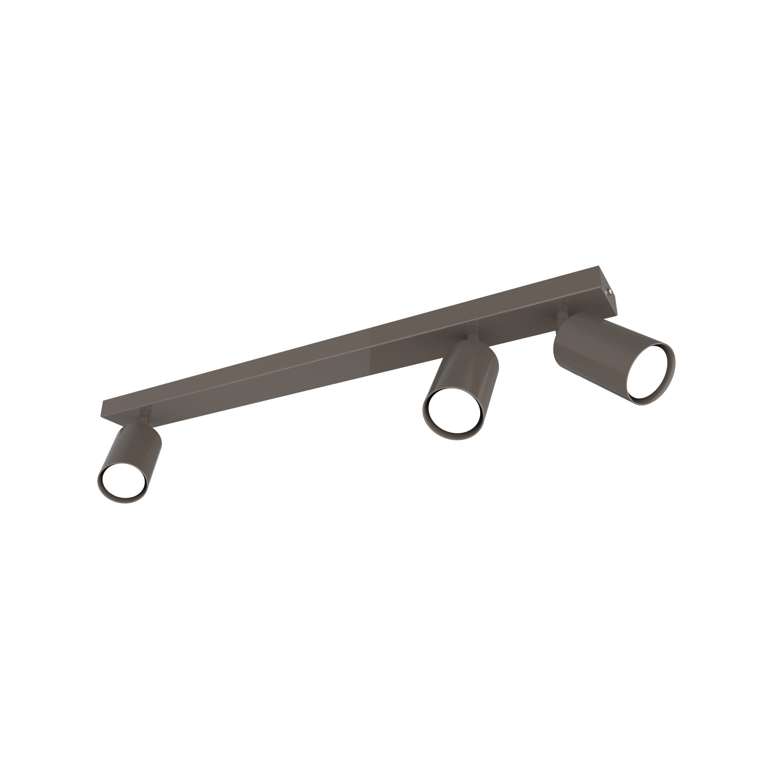 LUMICOM - LUMICOM | FLECK Deckenleuchte, 3x GU10, max 33W, metall, taupe glänzende, D.6cm