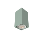 LUMICOM - LUMICOM | CUBE Plafoniera, 1X GU10, max 33W, metallo, verde iceberg, H10cm