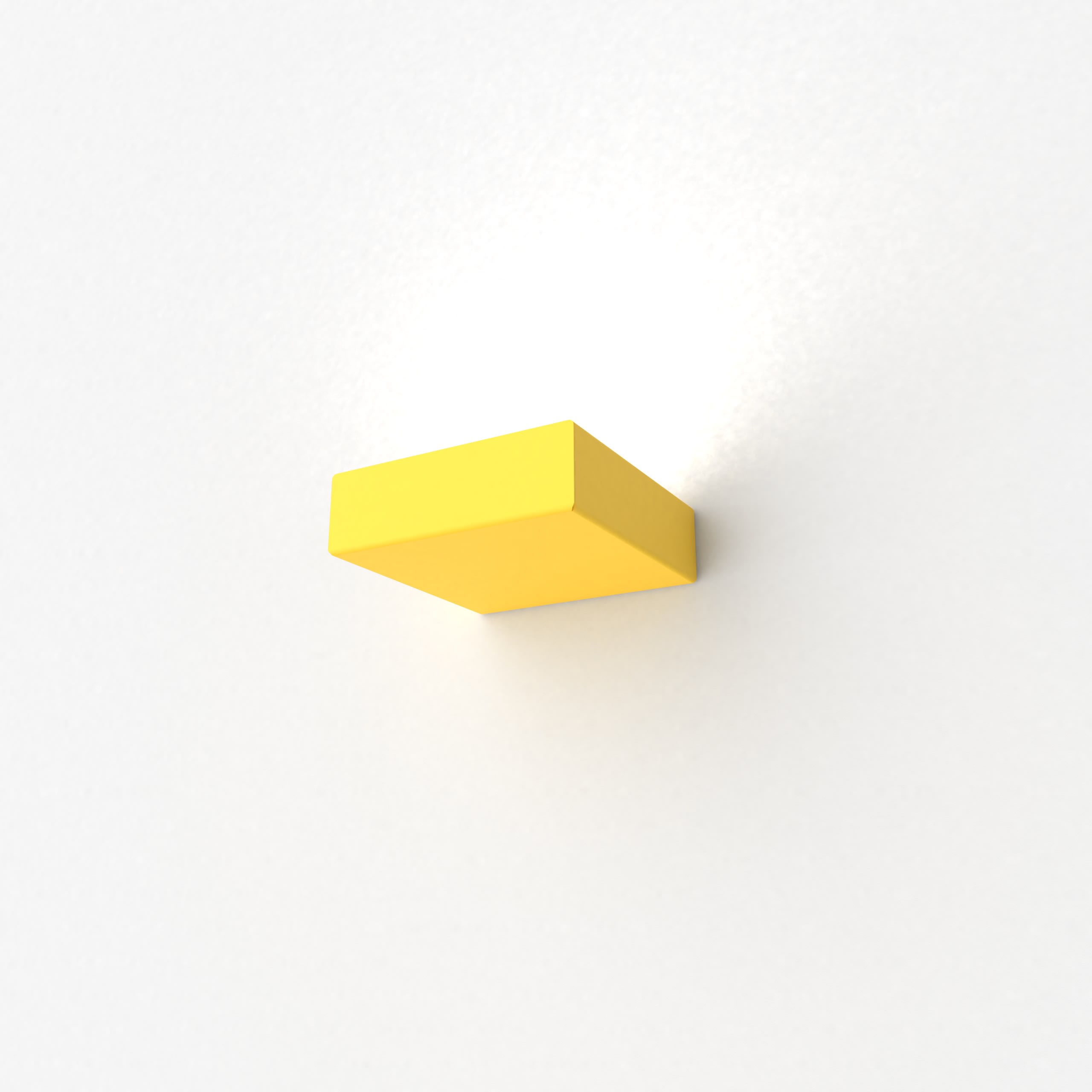 LUMICOM - MONDRIAN APPLIQUE LED 14X14 METALLO GIALLO ZINC 10W 4000K