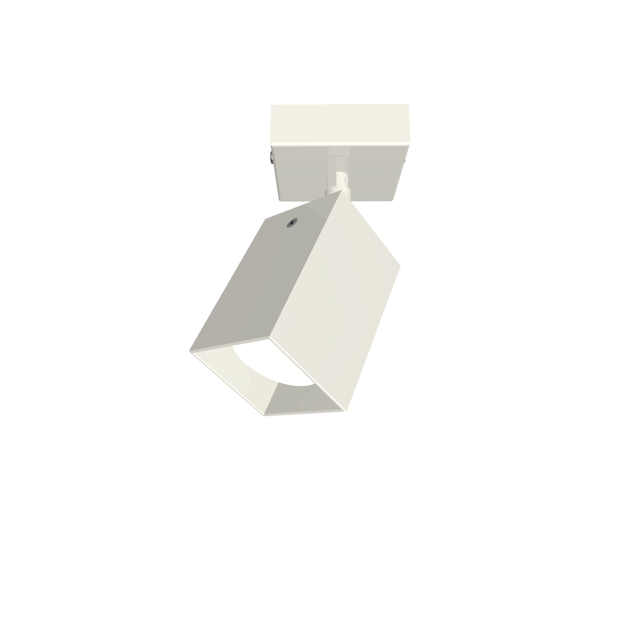 LUMICOM - LUMICOM | BRINCK Plafoniera S, 1X GU10, max 33W, metallo, bianco lucido, L.6cm