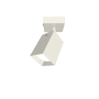 LUMICOM - LUMICOM | BRINCK Plafoniera S, 1X GU10, max 33W, metallo, bianco lucido, L.6cm