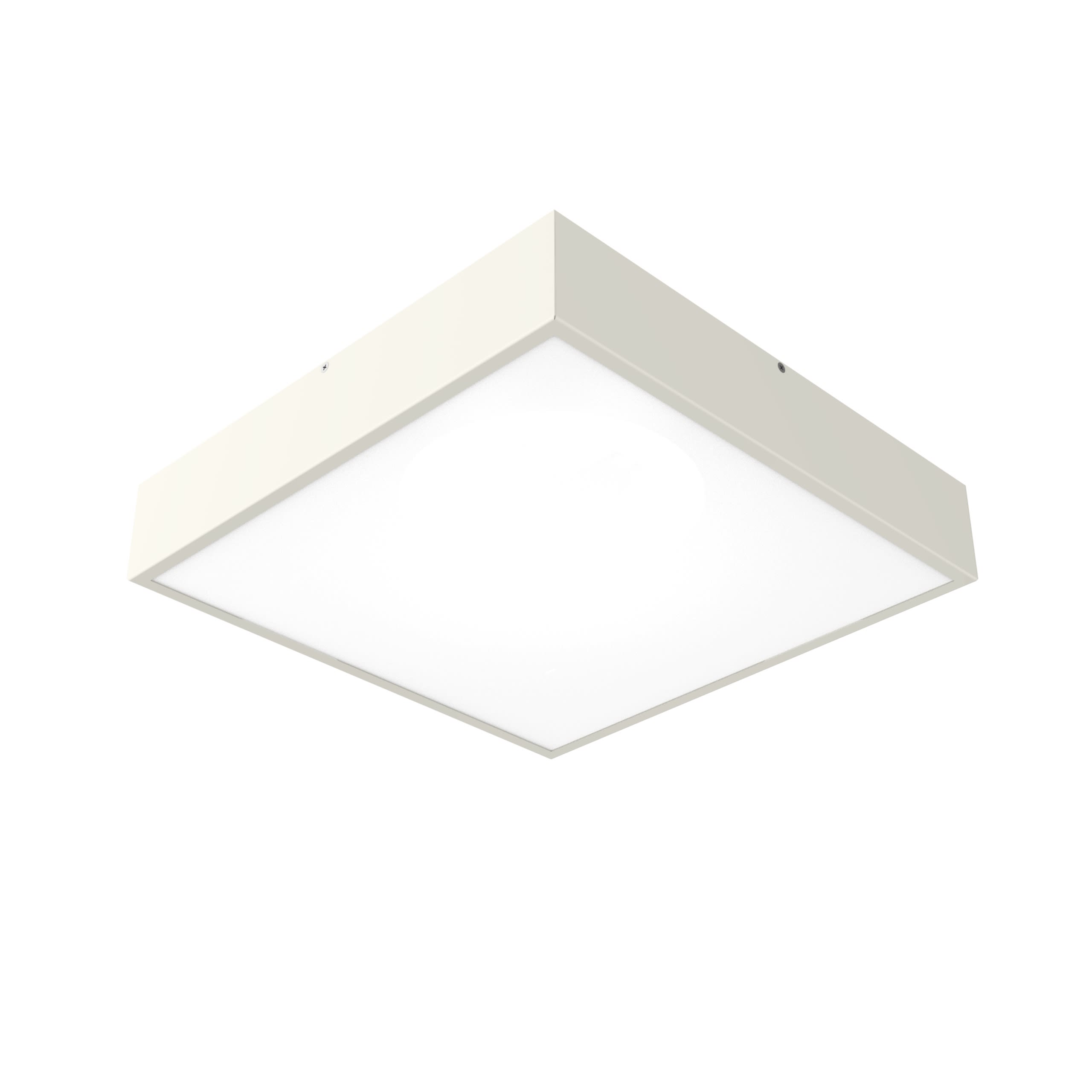 LUMICOM - MONDRIAN PLAFONIERA 42X42 METALLO BIANCO LUCIDO 30W 4000K