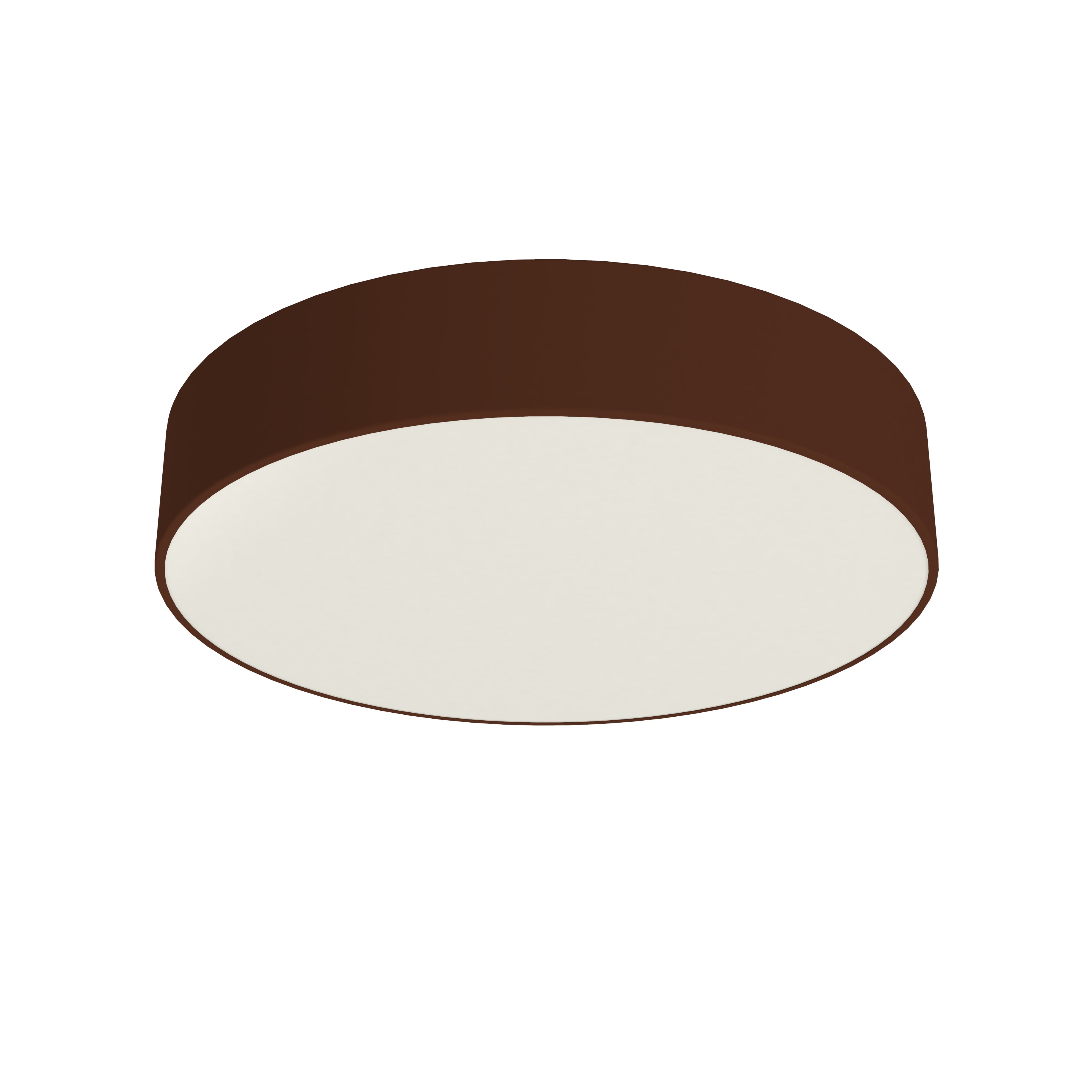 LUMICOM - LUMICOM | PUNNETT Plafoniera, 3X E27, max 42W, metallo/plexiglas, marrone corten, D.40cm