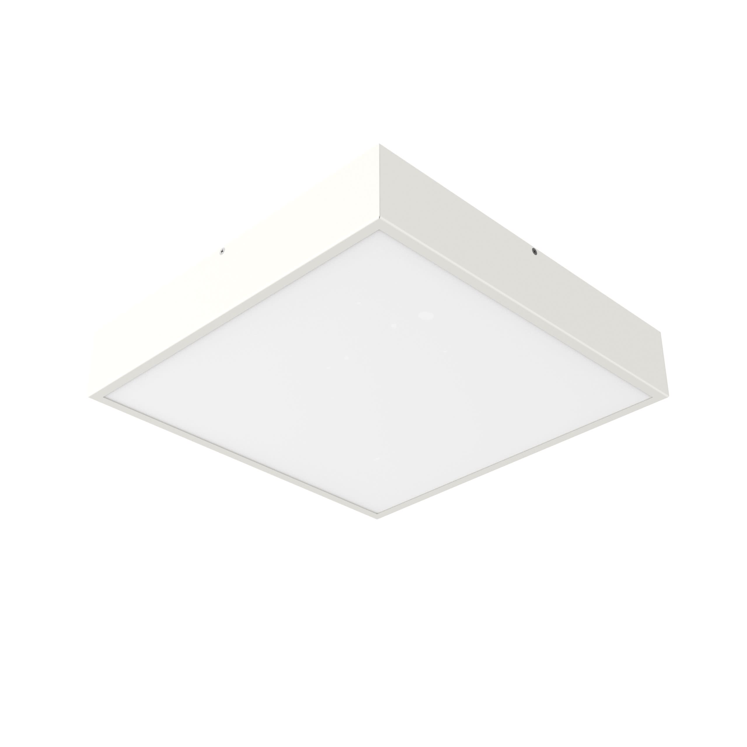 LUMICOM - MONDRIAN PLAFONIERA 42X42 METALLO BIANCO OPACO 30W 4000K