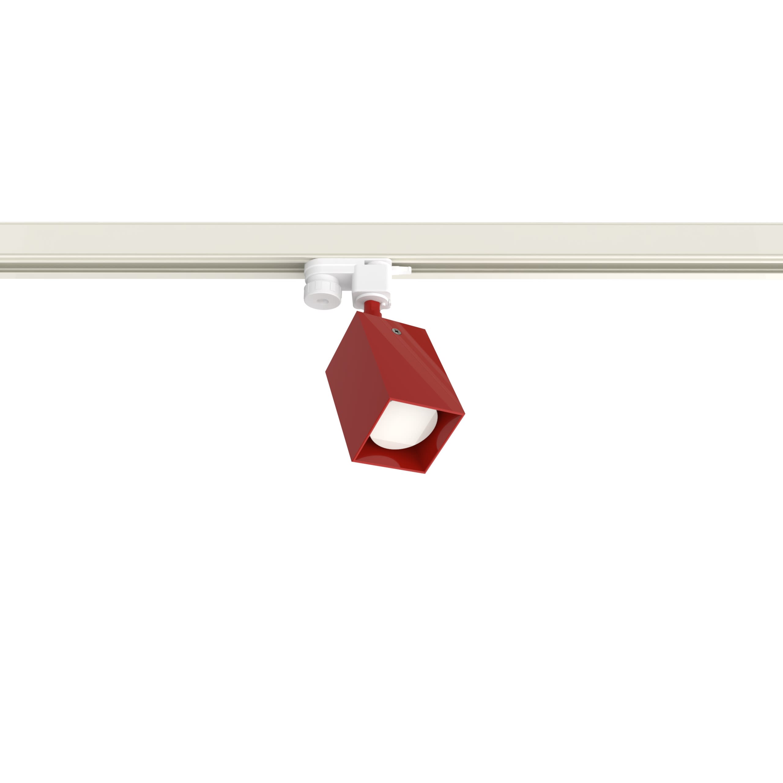 LUMICOM - BRICK TRACK H10 L.6 METALLO ROSSO LUCIDO 1XGU10