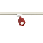 LUMICOM - BRICK TRACK H10 L.6 METALLO ROSSO LUCIDO 1XGU10