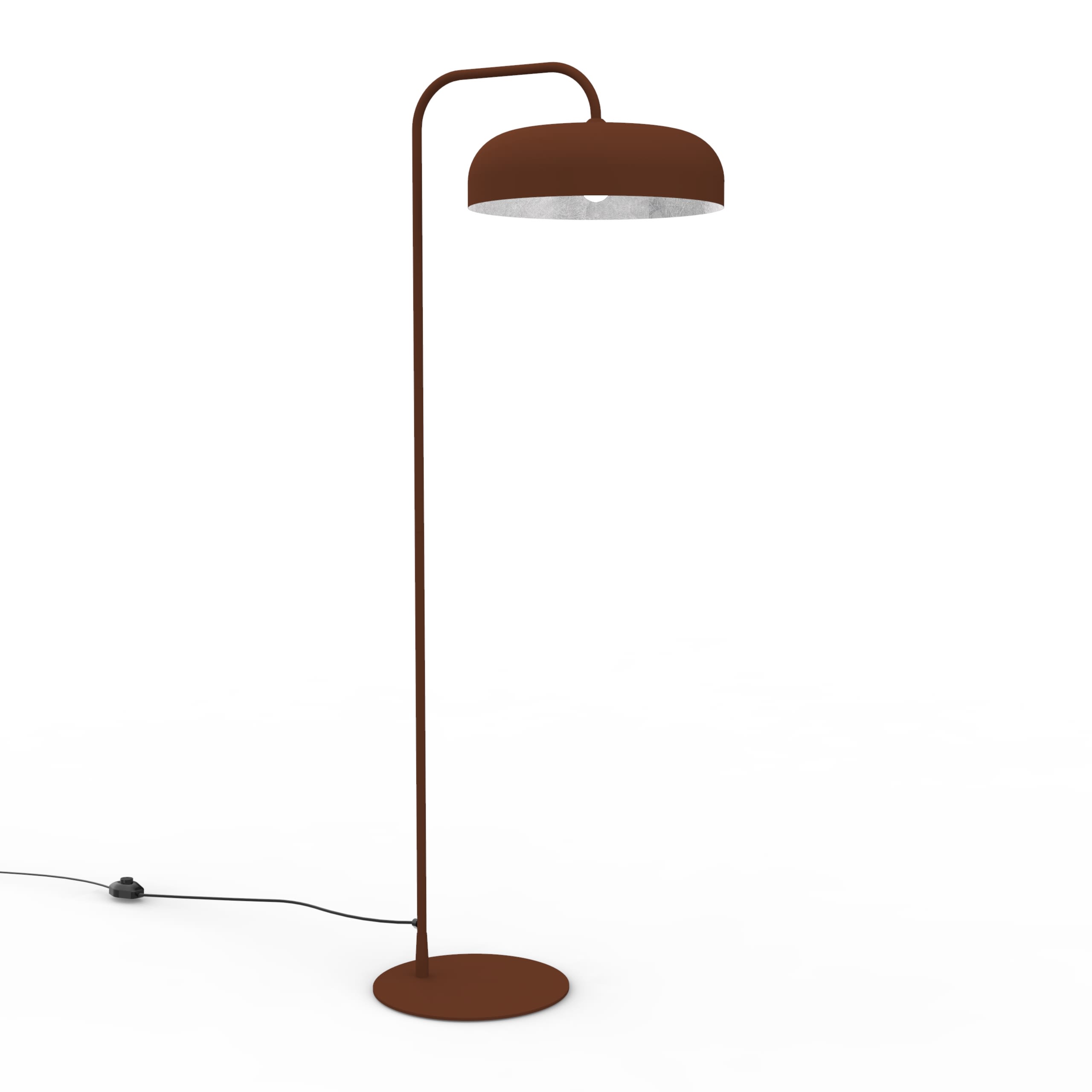 LUMICOM - TUZZI Stehlampe ø40 H165 Corten/Silber 1xE27