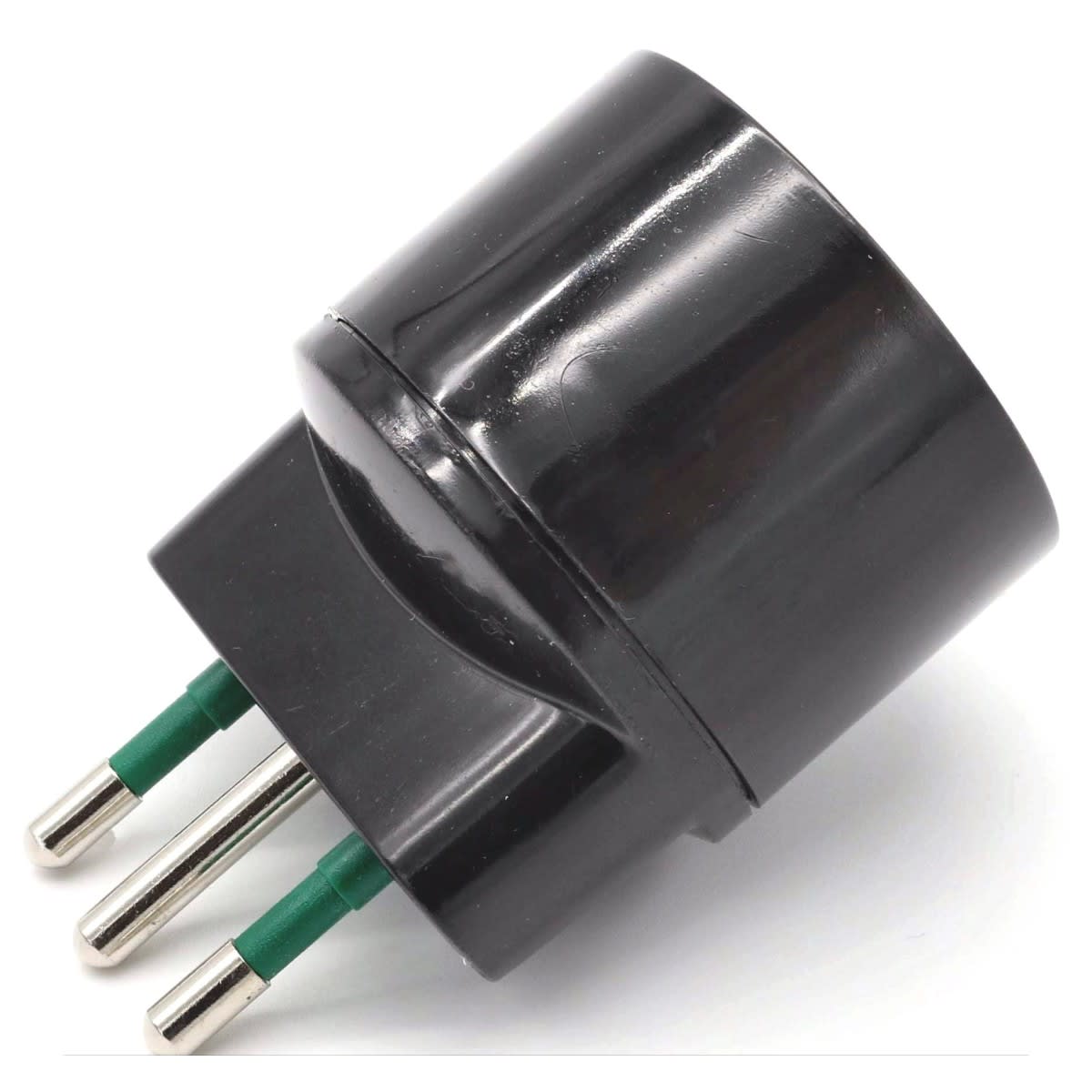 MED - Adattatore Spina 10 A / Presa Schuko NERA confezione da 5 pz