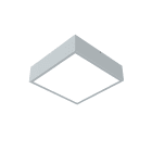 LUMICOM - MONDRIAN PLAFONIERA 28X28 METALLO GRIGIO WINDOW 18W 4000K