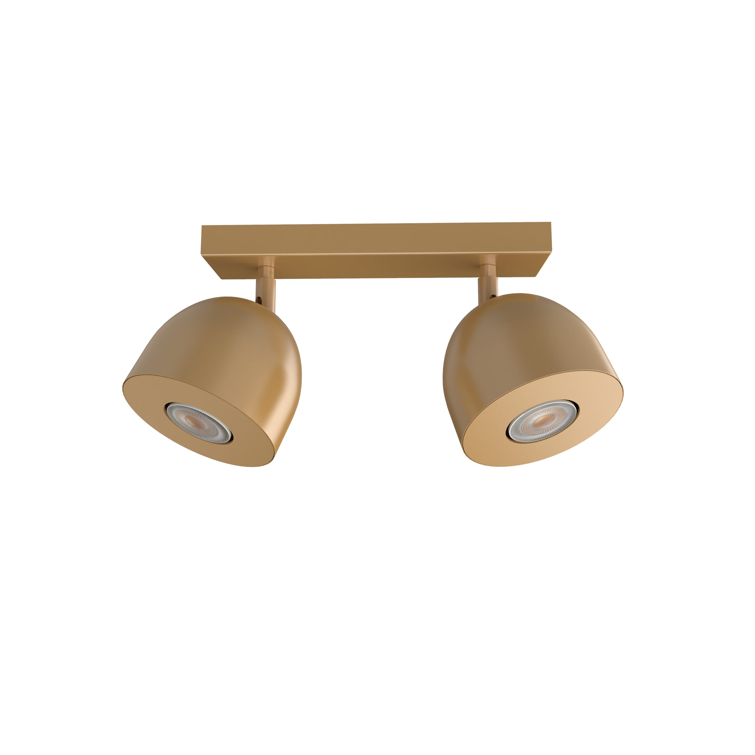 LUMICOM - LUMICOM | CAMPANELLA Plafoniera, 2X GU10, max 33W, metallo, anodic gold, D.12cm