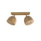 LUMICOM - LUMICOM | CAMPANELLA Plafoniera, 2X GU10, max 33W, metallo, anodic gold, D.12cm