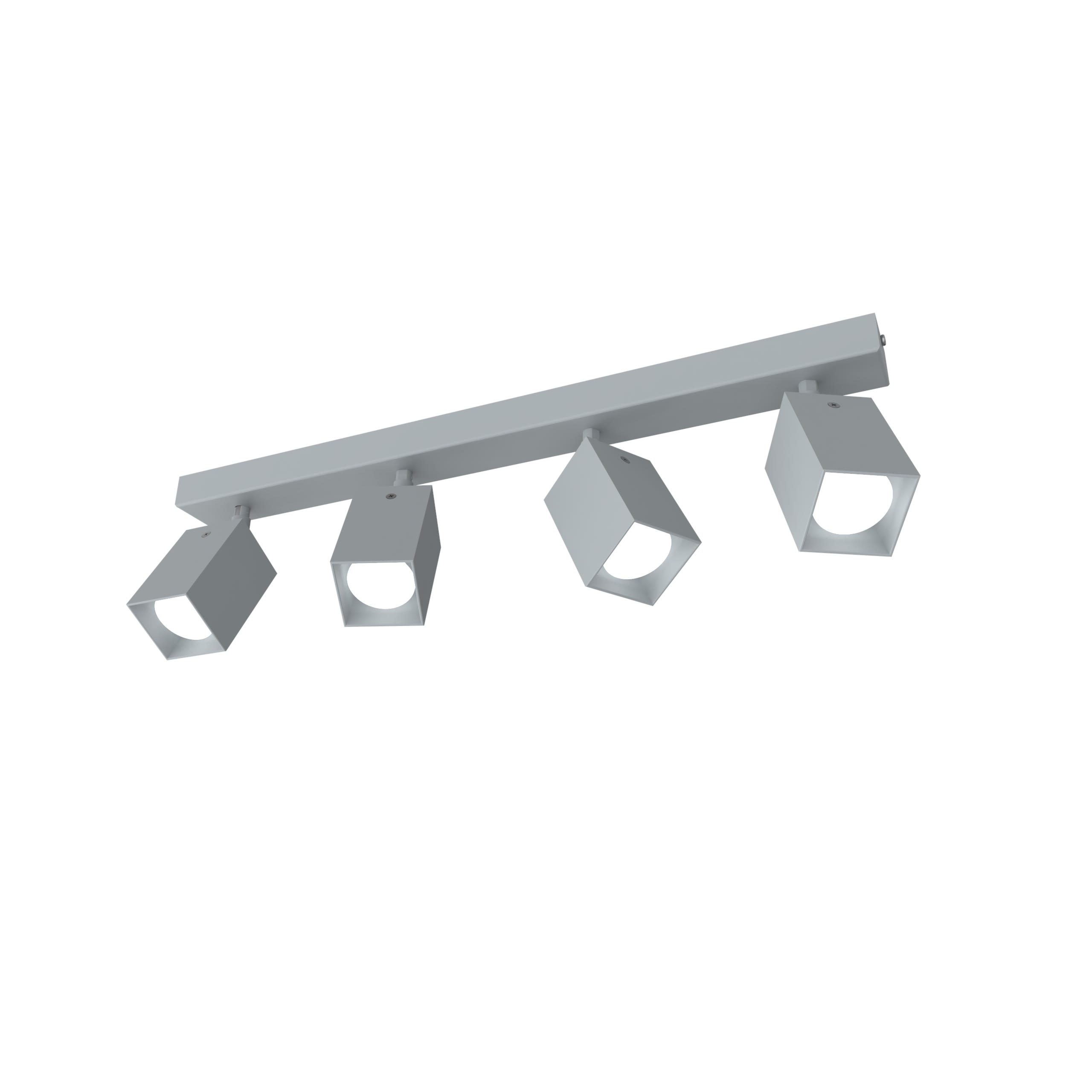LUMICOM - LUMICOM | BRINCK Plafoniera L, 4X GU10, max 33W, metallo, grigio, L.6cm