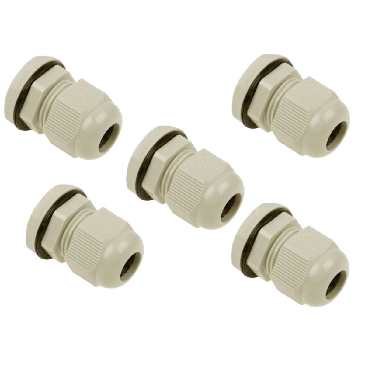 GLOBAL - Pressacavo+dado PG7 IP68 doppia guarniz. Nylon antifiamma cert.94V-2 - x cavi 3,5-6MM - CONFEZ. 5PZ