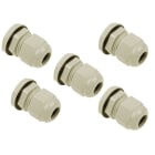 GLOBAL - Pressacavo+dado PG7 IP68 doppia guarniz. Nylon antifiamma cert.94V-2 - x cavi 3,5-6MM - CONFEZ. 5PZ