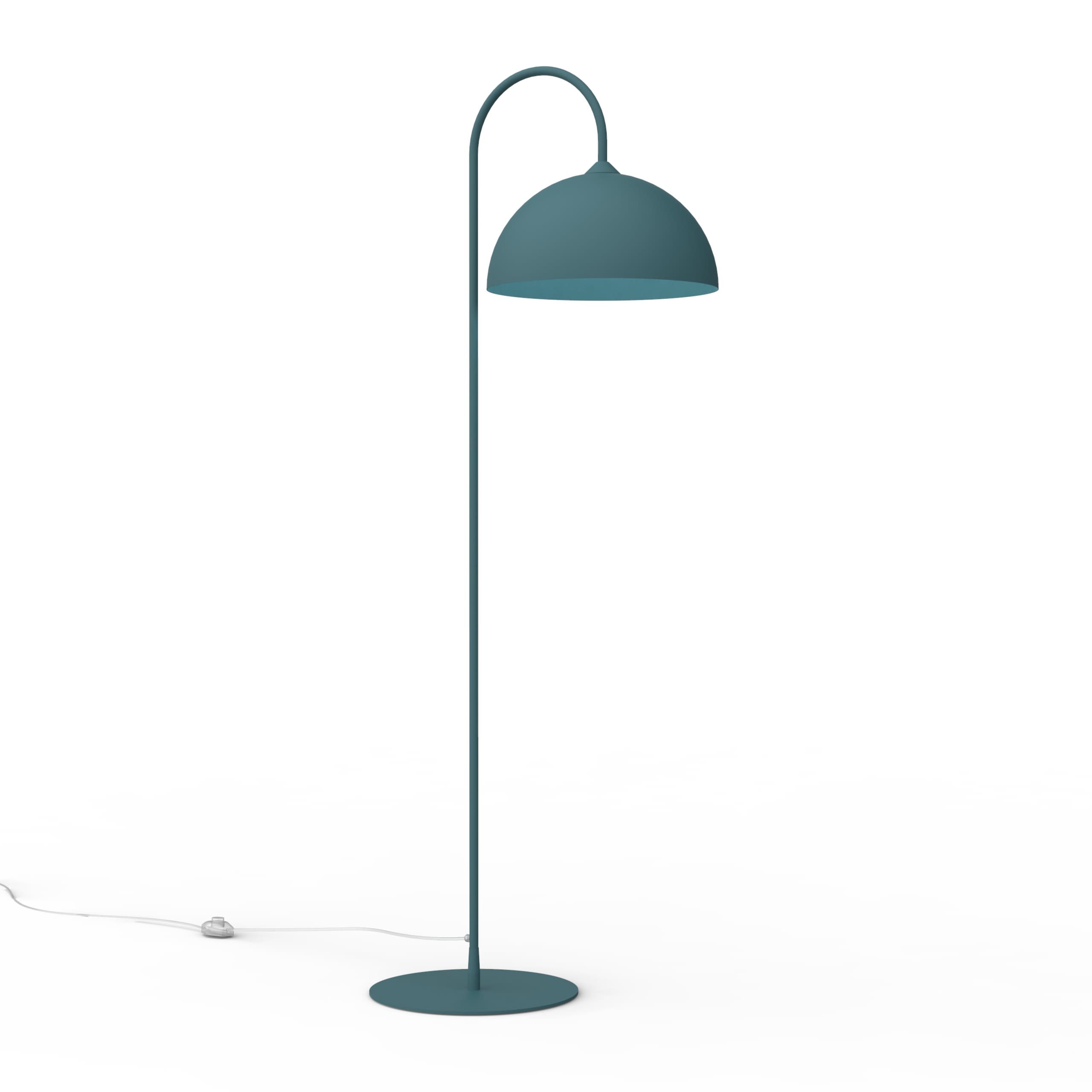 LUMICOM - Cassis Arco Stehlampe H. 170, blau, Metall, 1xE27
