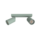 LUMICOM - LUMICOM | FORM M Plafoniera, 2X GU10, max 33W, metallo, iceberg green, L.30cm