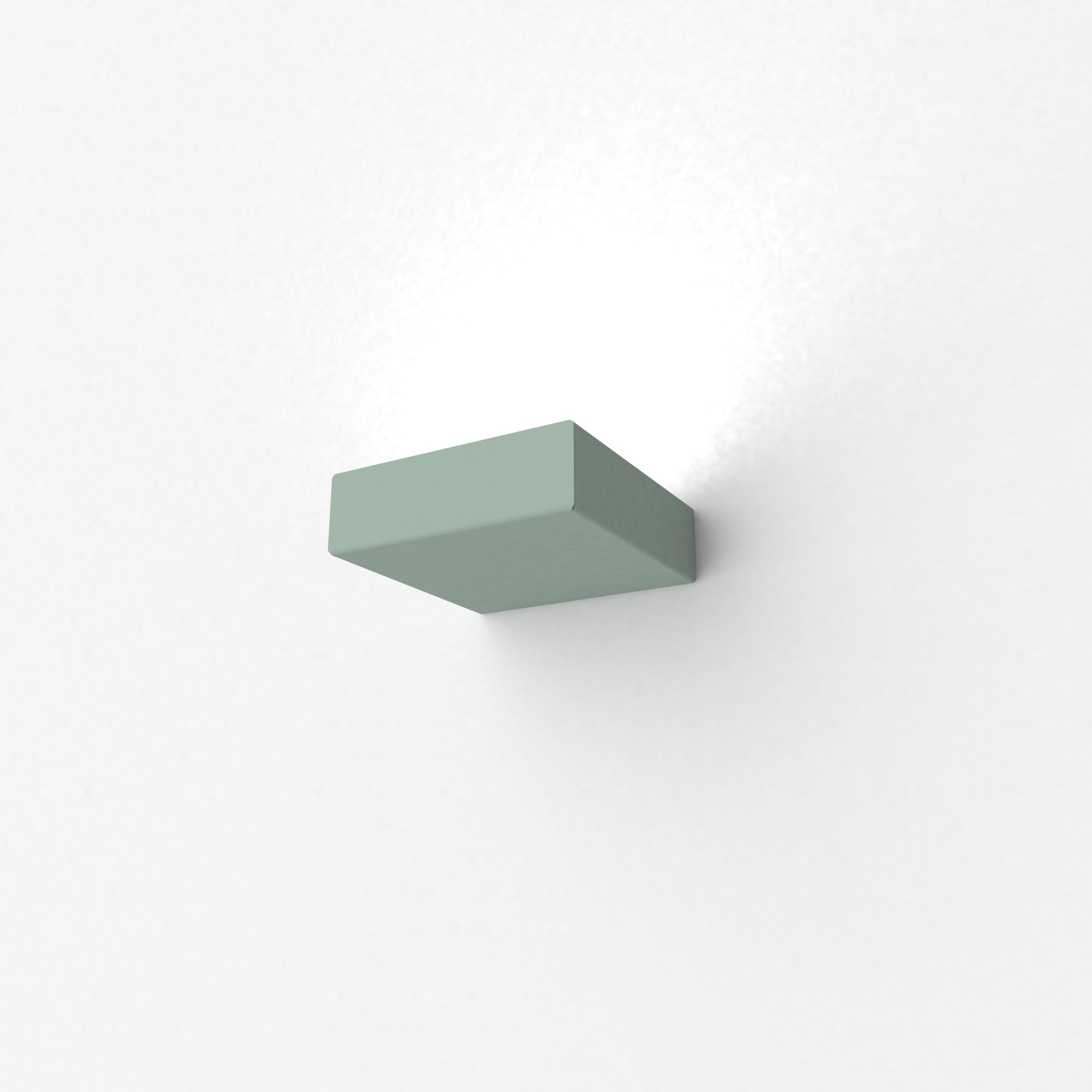 LUMICOM - MONDRIAN APPLIQUE LED 14X14 METALLO VERDE ICEBERG 10W 4000K