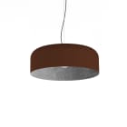 LUMICOM - TUZZI sospensione ø50 metallo corten/argento 1XE27