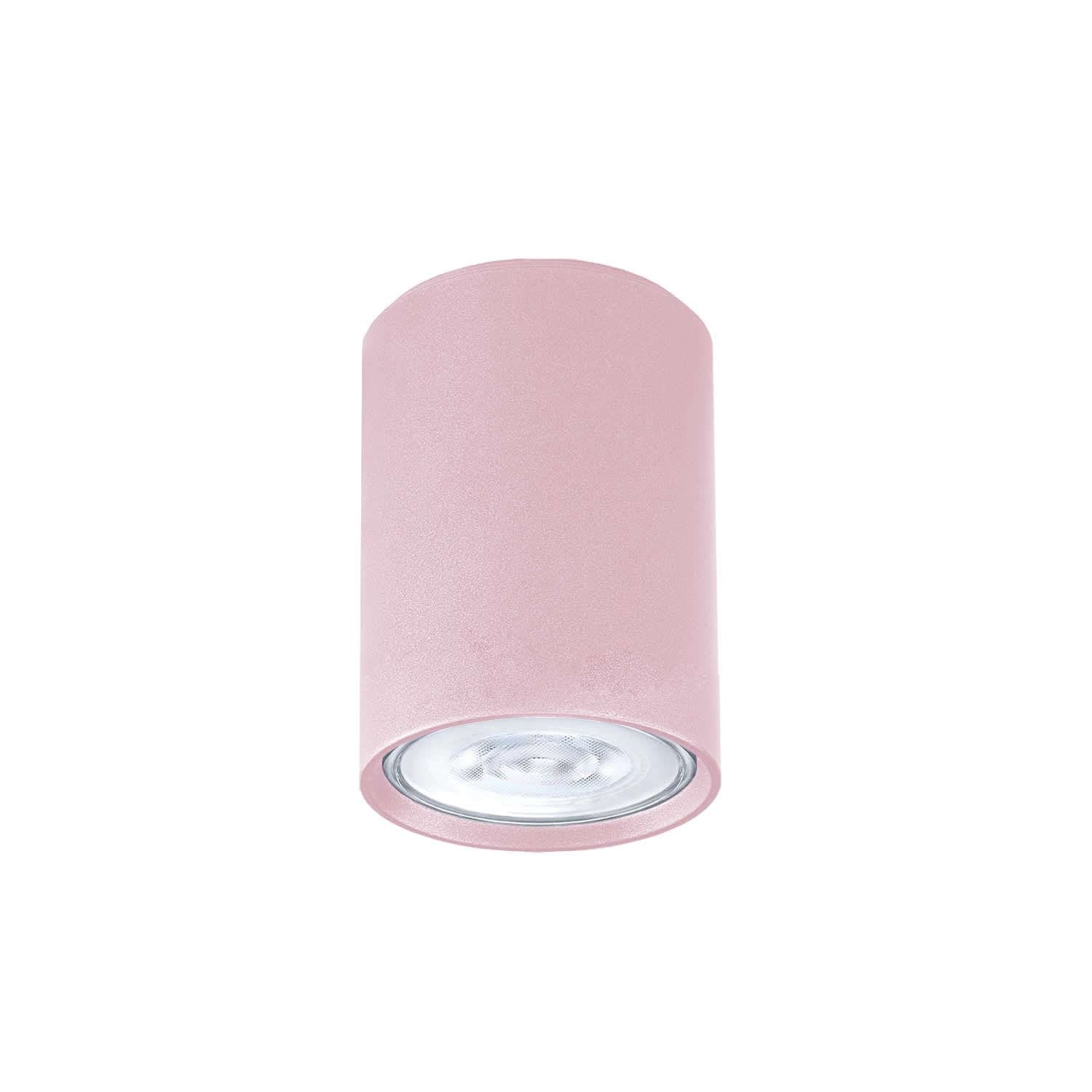 LUMICOM - LUMICOM | ROND Plafoniera, 1x GU10, max 33W, metallo, rosa, D.6cm x H10cm