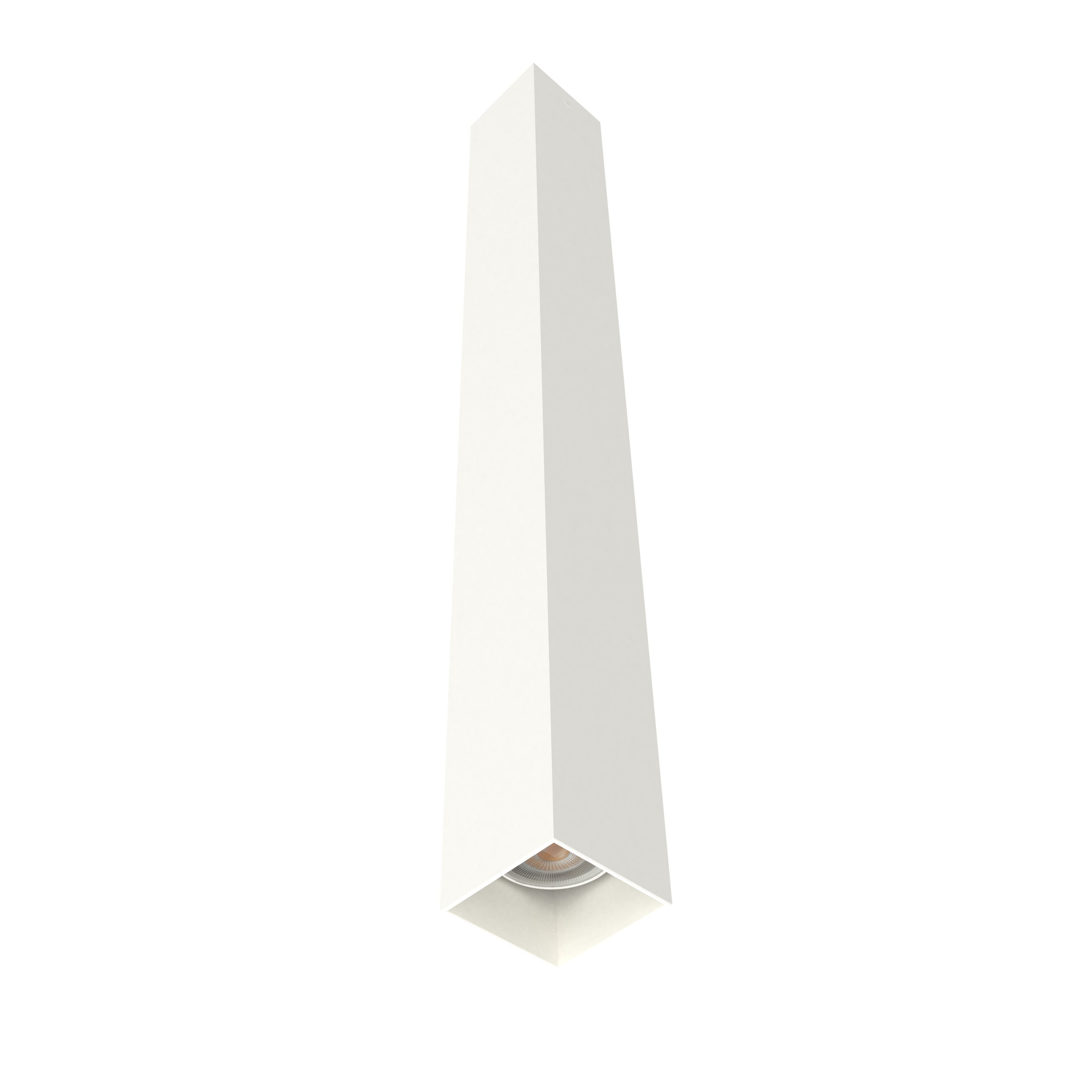 LUMICOM - LUMICOM | CUBE Plafoniera, 1X GU10, max 33W, metallo, bianco opaco, H60cm