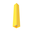 LUMICOM - LUMICOM | CUBE Plafoniera, 1X GU10, max 33W, metallo, giallo, H40cm