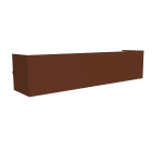 LUMICOM - DESMO L APPLIQUE 45x10 METALLO CORTEN 6xGX53