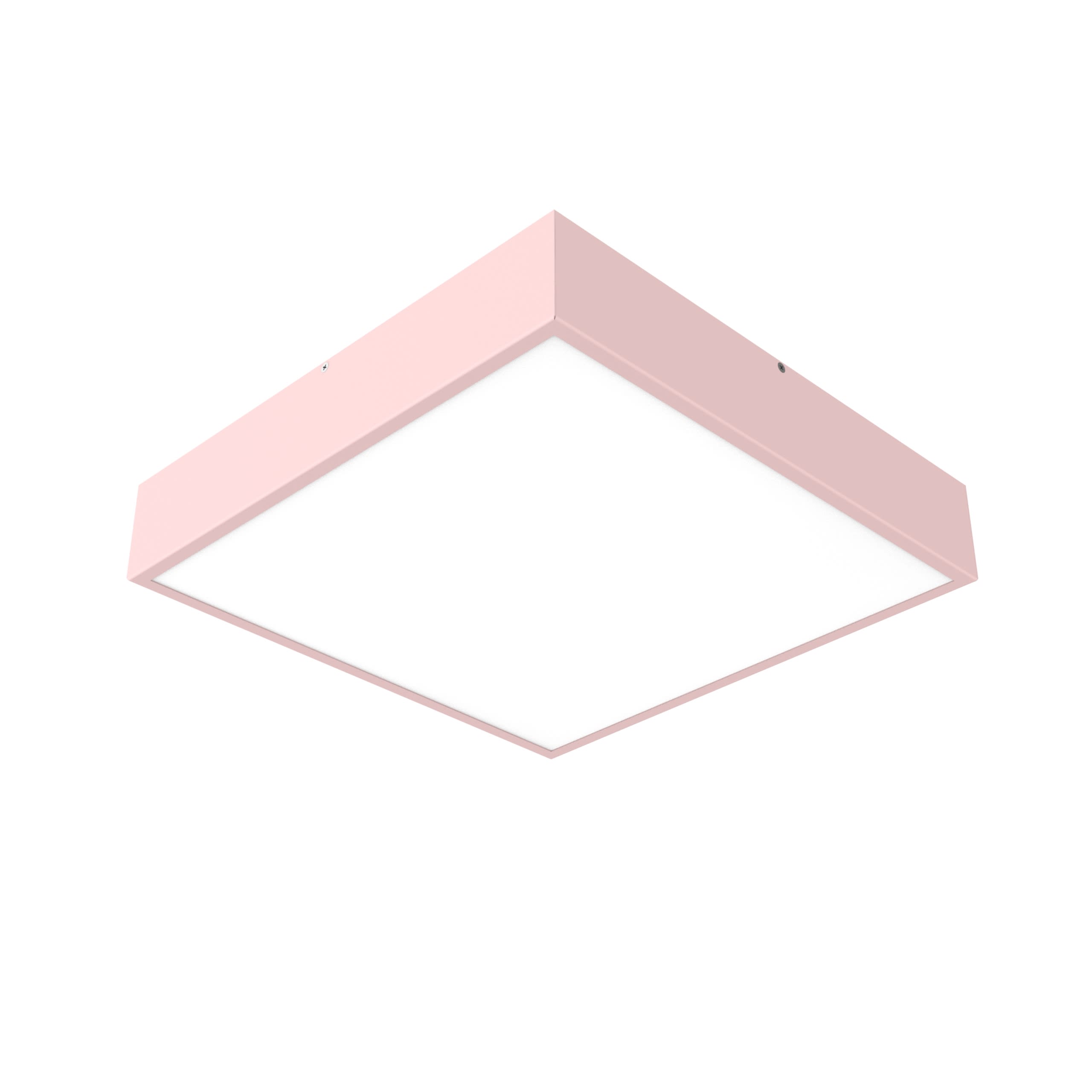 LUMICOM - MONDRIAN PLAFONIERA 42X42 METALLO ROSA LOTUS 30W 4000K