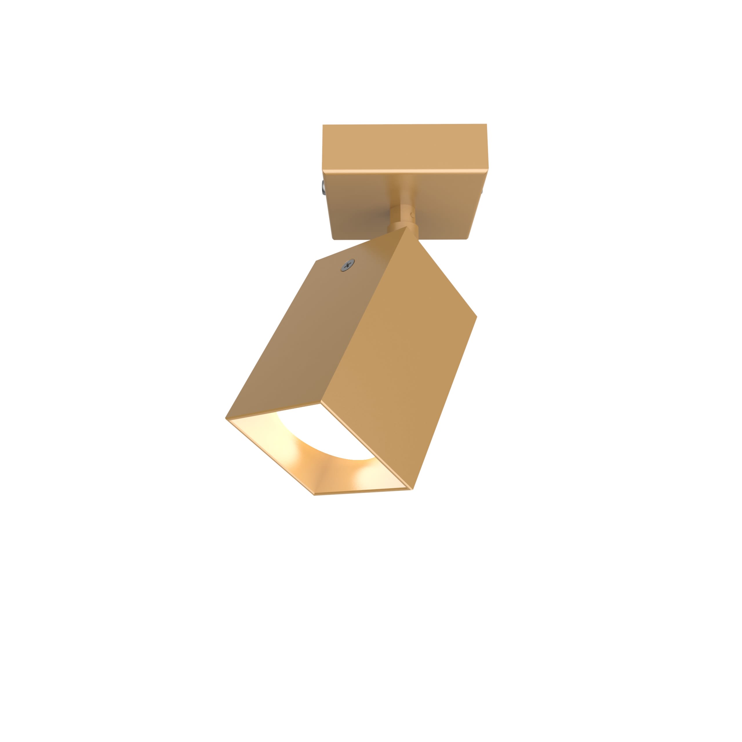 LUMICOM - LUMICOM | BRINCK Plafoniera S, 1X GU10, max 33W, metallo, anodic gold, L.6cm