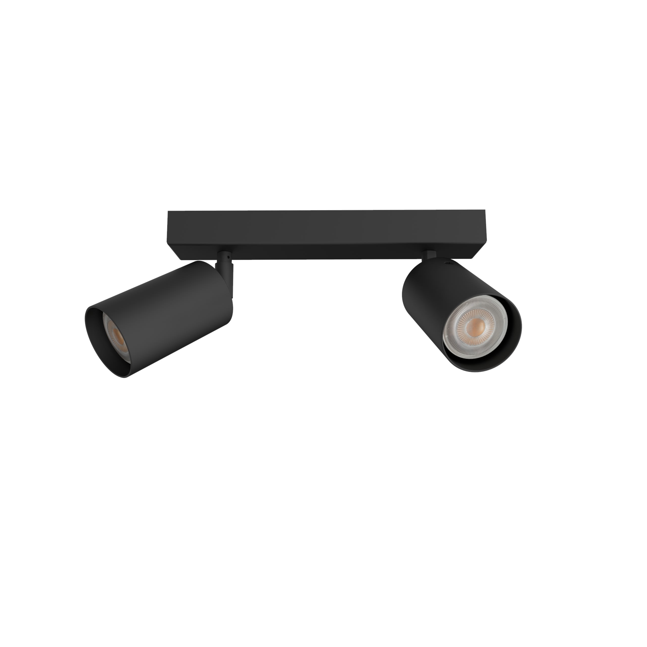 LUMICOM - LUMICOM | FORM M Plafoniera, 2X GU10, max 33W, metallo, nero opaco, L.30cm