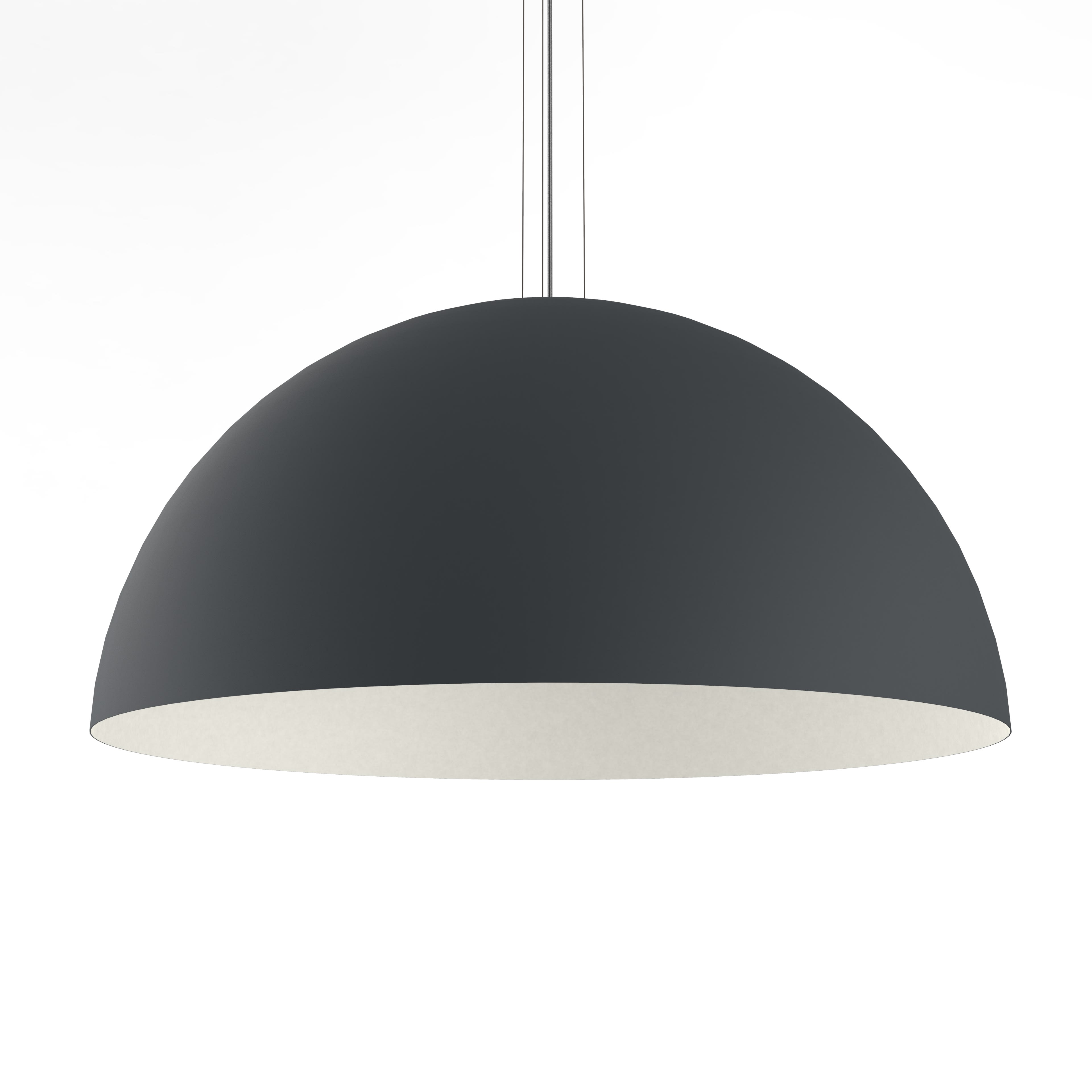 LUMICOM - CASSIS Pendelleuchte, Ø80, Metall anthrazit/weiß, 1 x E27