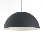 LUMICOM - CASSIS sospensione Ø80 metallo antracite/bianco 1 x E27