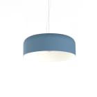 LUMICOM - TUZZI sospensione ø50 metallo blu avio/bianco 1XE27