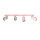 LUMICOM - LUMICOM | FORM L Plafoniera, 4X GU10, max 33W, metallo, rosa, L.60cm