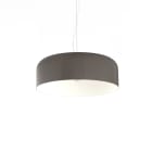 LUMICOM - TUZZI sospensione ø50 metallo tortora lucido/bianco 1XE27