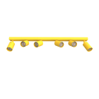 LUMICOM - LUMICOM | FORM plafoniera, 6XGU10, max 33W, metallo, giallo, L90cm