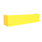 LUMICOM - DESMO L APPLIQUE 45x10 METALLO GIALLO 6xGX53