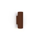 LUMICOM - LUMICOM | ROND Applique, 2x GU10, max 33W, metallo, marrone corten, D.6cm x H18cm