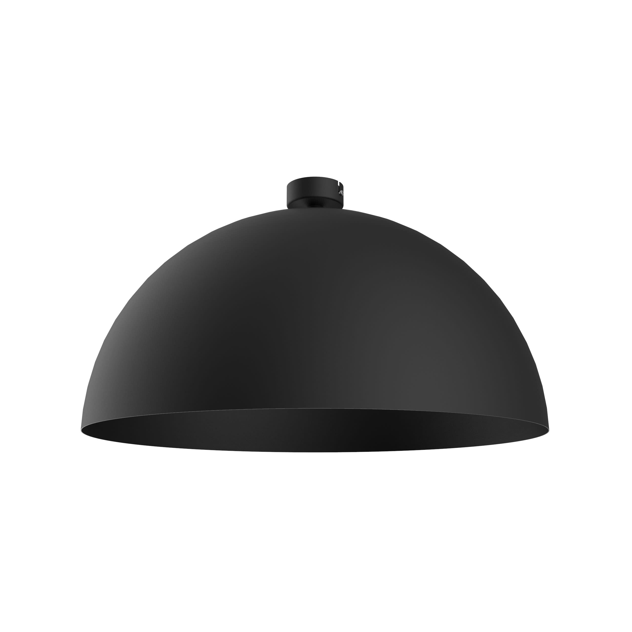 LUMICOM - CASSIS plafoniera Ø60 metallo nero 1x E27