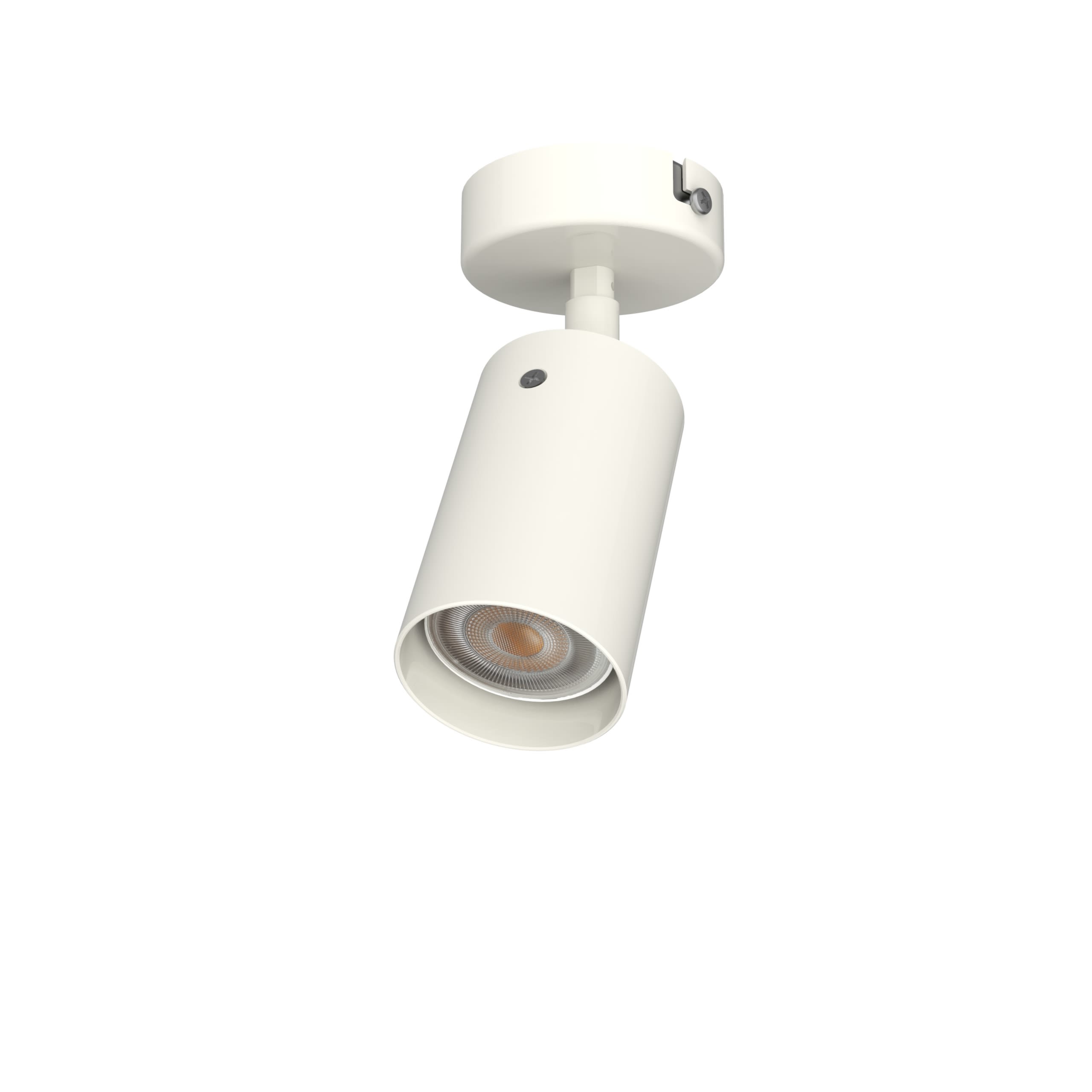 LUMICOM - LUMICOM | FORM S Plafoniera, 1X GU10, max 33W, metallo, bianco lucido, D.6cm