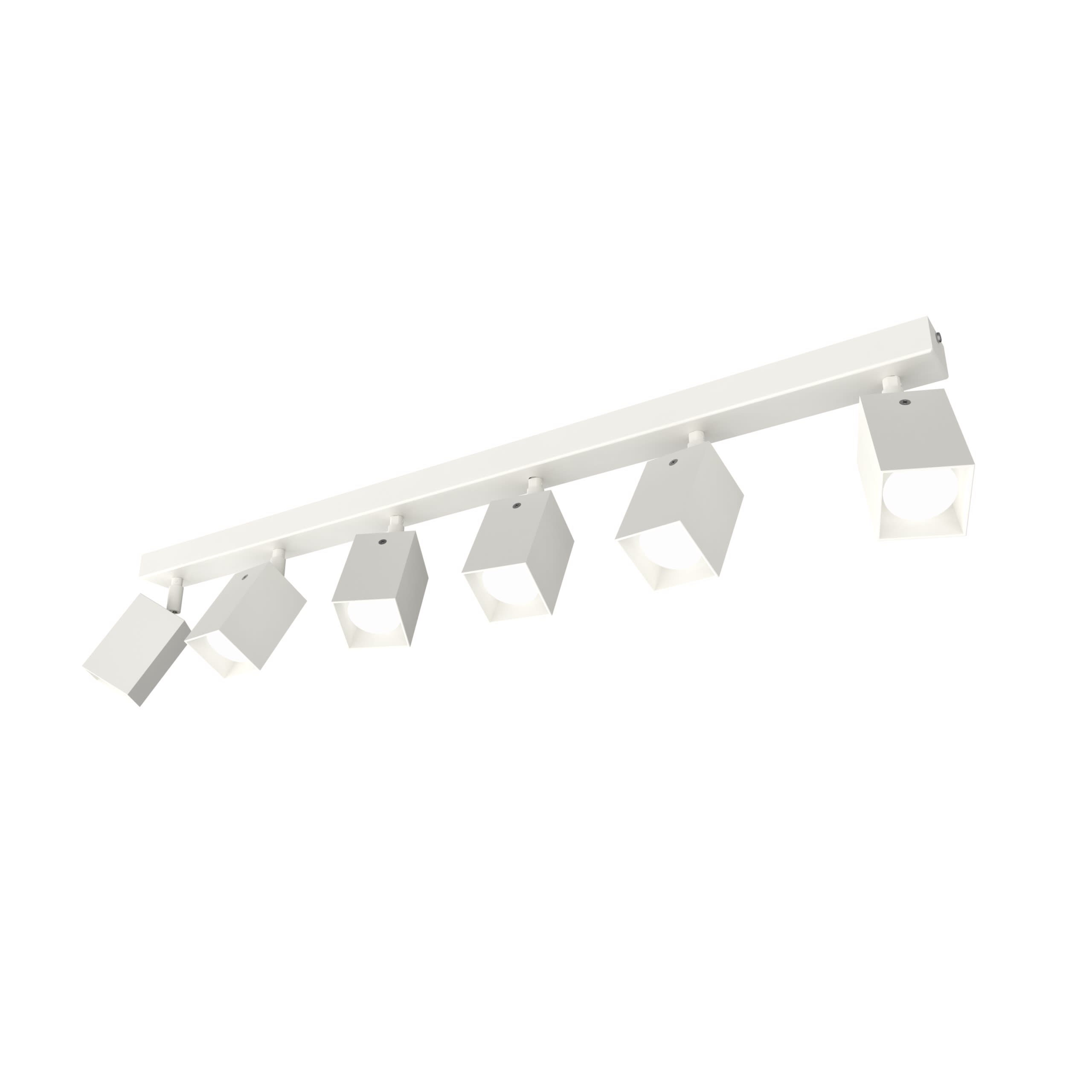 LUMICOM - LUMICOM | BRINCK Plafoniera XL, 6X GU10, max 33W, metallo, bianco, L.6cm
