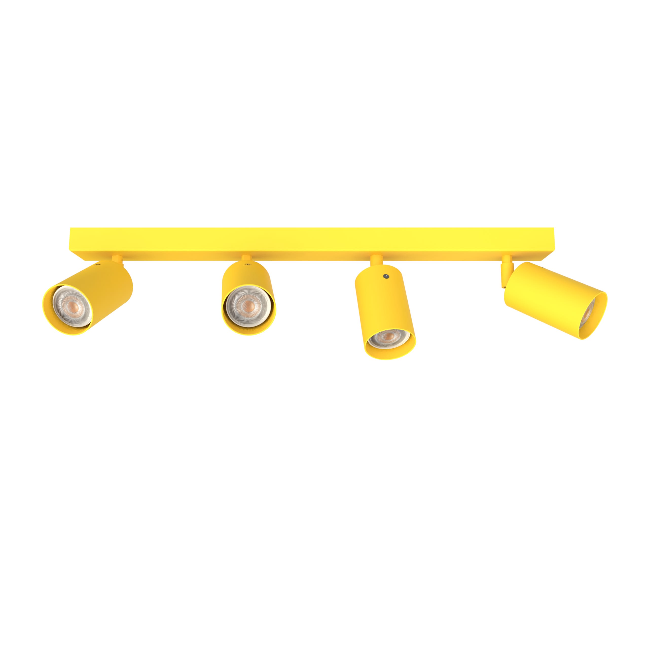 LUMICOM - LUMICOM | FORM L Plafoniera, 4X GU10, max 33W, metallo, giallo, L.60cm