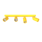 LUMICOM - LUMICOM | FORM L Plafoniera, 4X GU10, max 33W, metallo, giallo, L.60cm