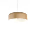 LUMICOM - TUZZI sospensione ø50 metallo oro anodic/bianco 1XE27