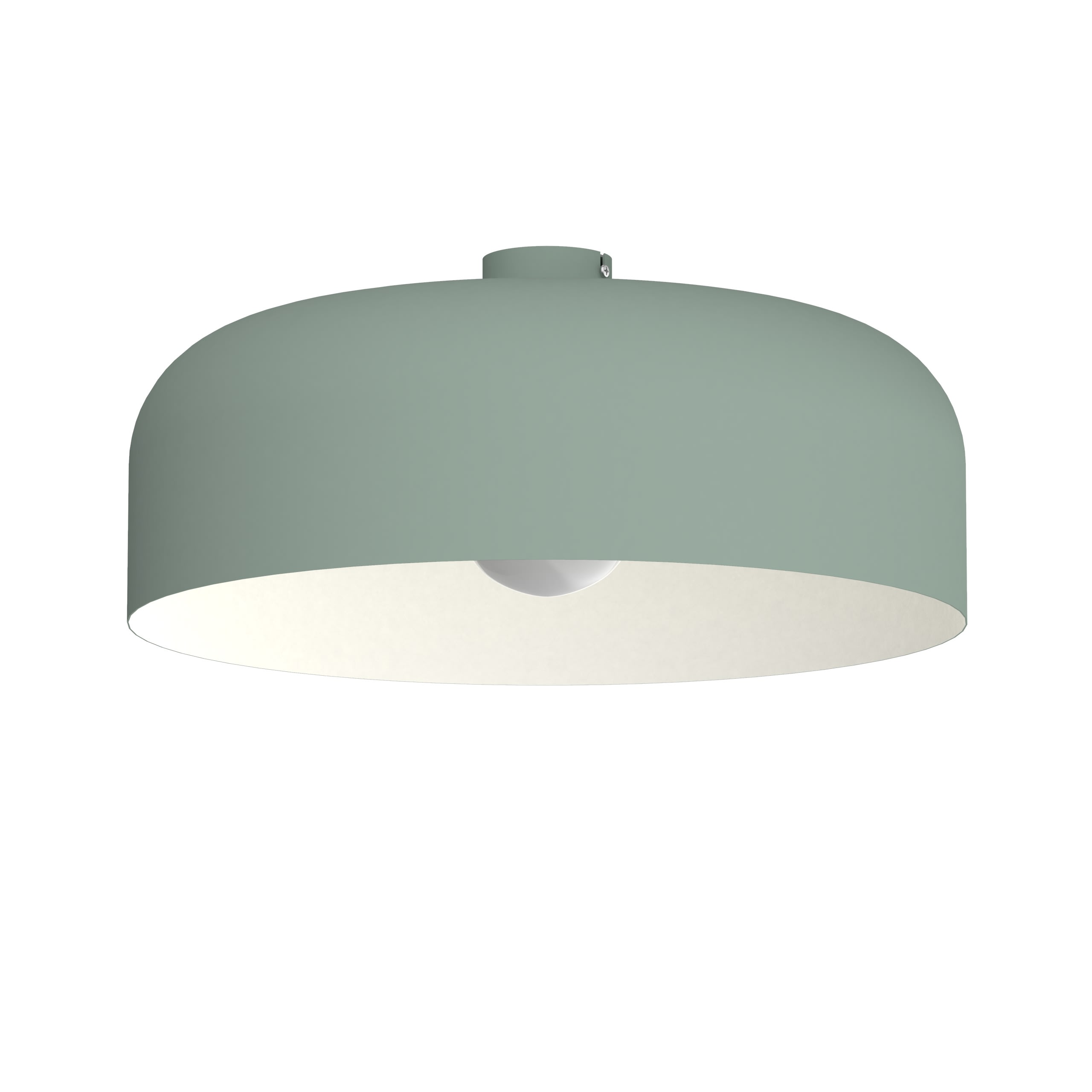 LUMICOM - TUZZI plafoniera ø50 metallo iceberg green/bianco 1XE27