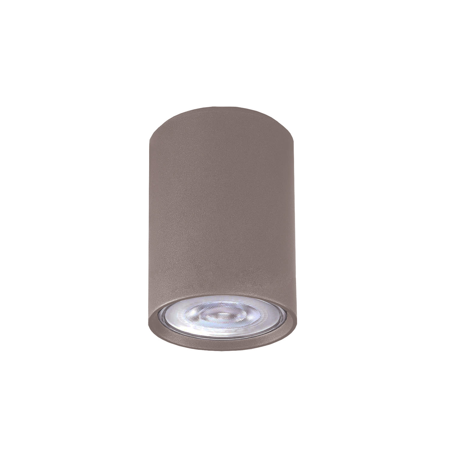 LUMICOM - LUMICOM | ROND Plafoniera, 1x GU10, max 33W, metallo, tortora, D.6cm x H10cm