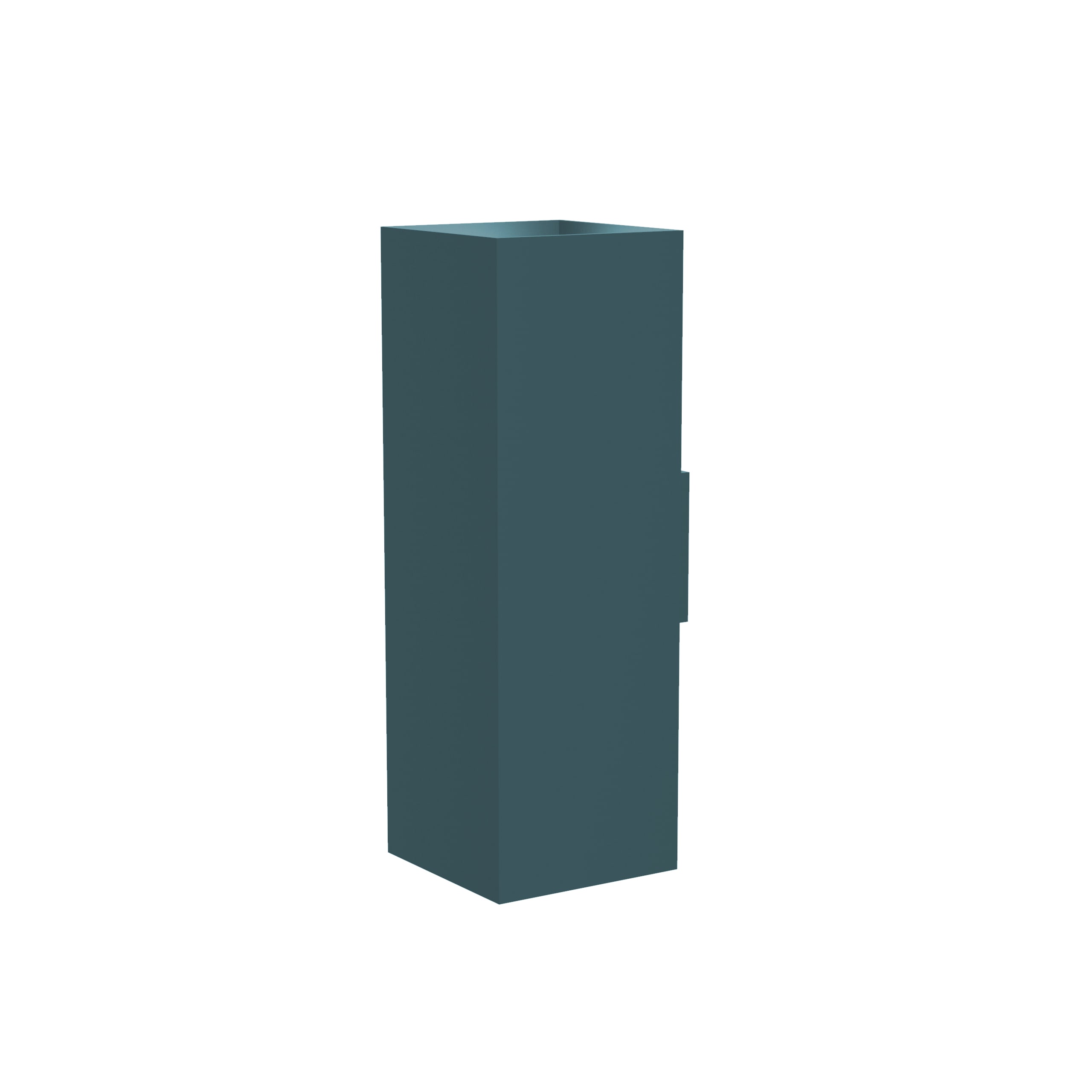 LUMICOM - LUMICOM | CUBE Applique, 2X GU10, max 33W, metallo, blu mediterraneo, H18cm