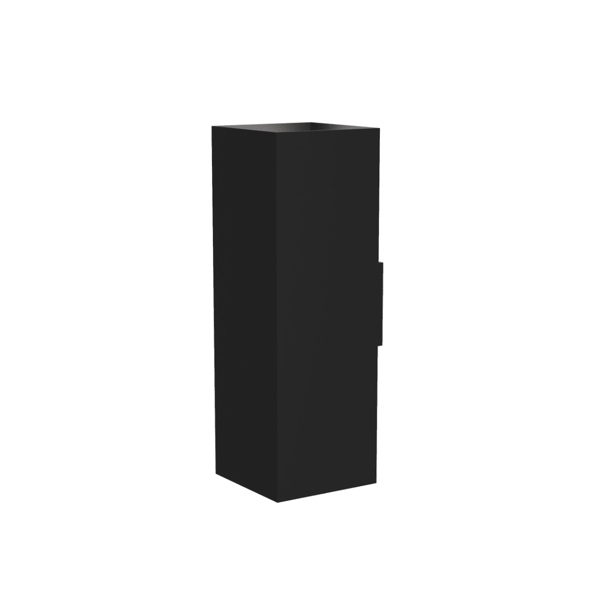 LUMICOM - LUMICOM | CUBE Applique, 2X GU10, max 33W, metallo, nero opaco, H18cm