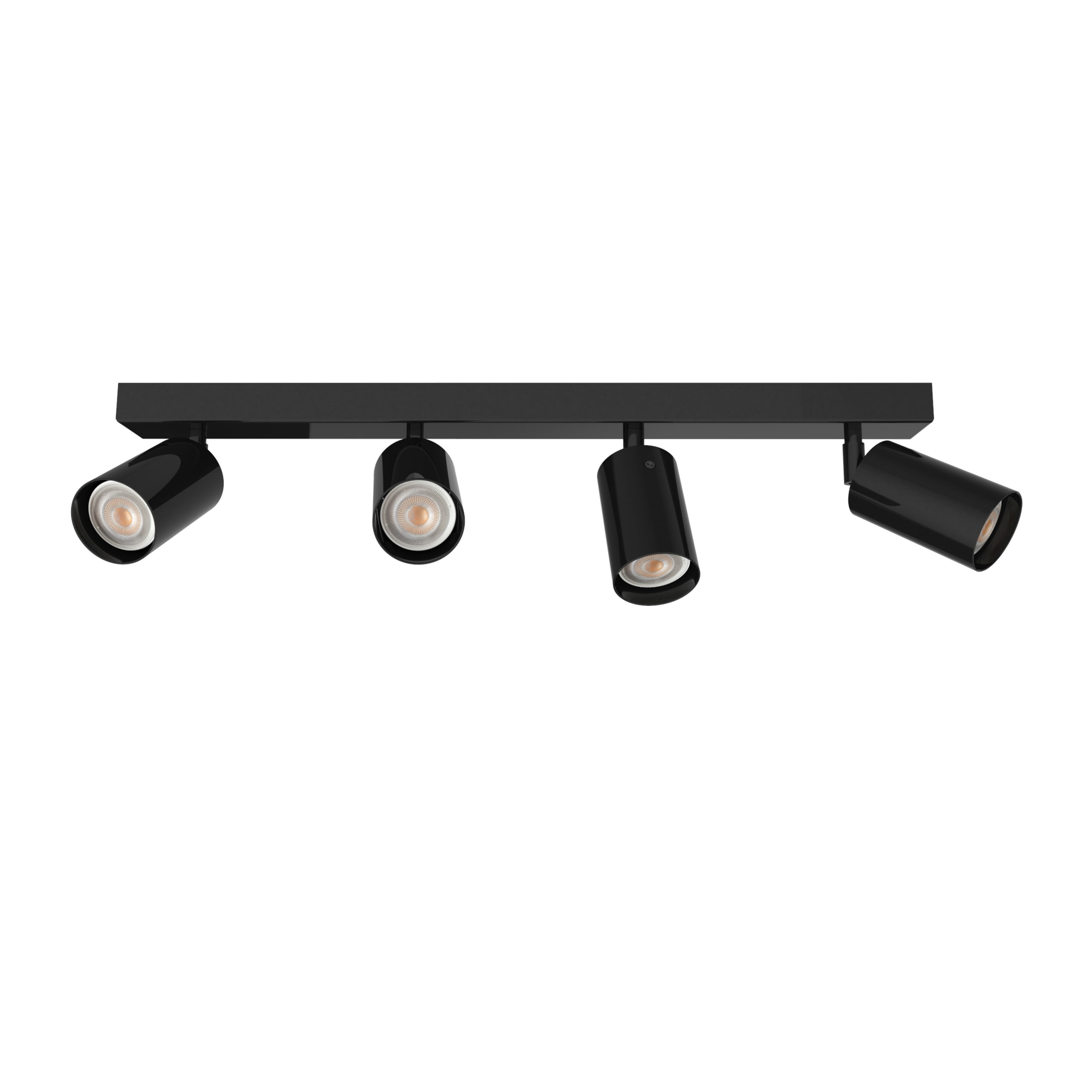 LUMICOM - LUMICOM | FORM L Deckenleuchte, 4X GU10, max 33W, metall, schwarz glänzende, L.60cm